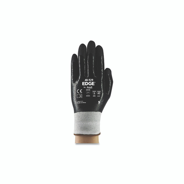 48-929 Cut and Oil Resistant Gloves, Size 12, Black