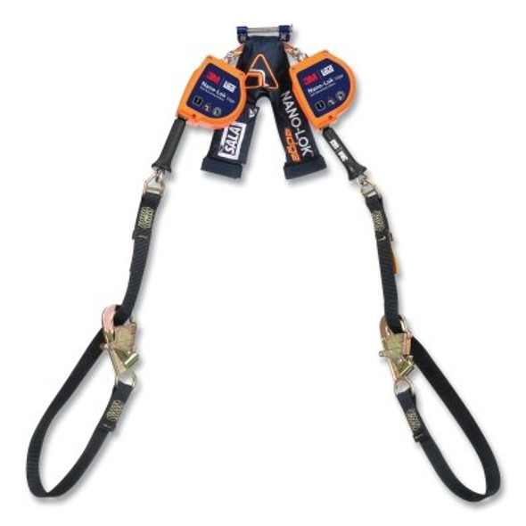 Nano-Lok™ Edge Self-Retracting Lifeline, 9 ft, Tie-Back Snap Hook, 420 lb, 2 Legs, Galvanized Cable