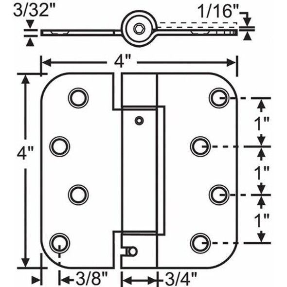 Manufacturer Varies Butt Hinge,Steel,125.0 lb. Load Cap. 8-468BC Manufacturer Varies Butt Hinge,Steel,125.0 lb. Load Cap. 8-468BC