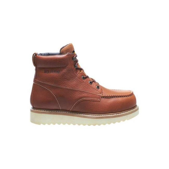 Wolverine Men's 6-Inch Work Boot, 13 M, Steel Toe, 6 in H, Brown, 8289 W08289