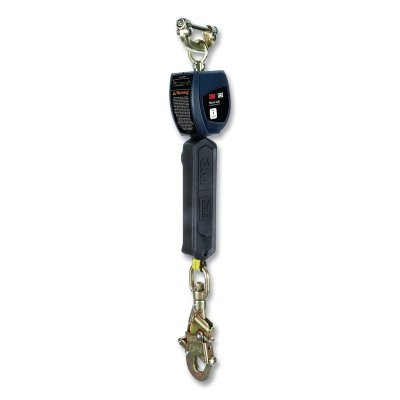 Nano-Lok™ Self Retracting Lifeline, 6 ft, Web, Single Pin Top Connector, Rebar Snap Hook, 420 lb, Single Leg