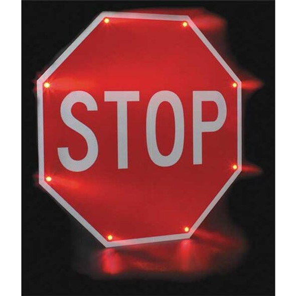 Tapco LED Stop Sign,Stop,Aluminum,36" x 36" 2180-00205