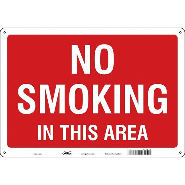 Safety Sign, 14 in H, 20 in W,  Horizontal Rectangle, English, 474G24