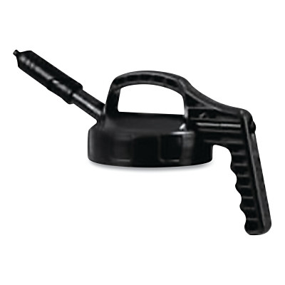 Mini Spout Lid, 1/4 in dia, Black, Engineering Plastic