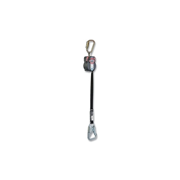 TurboLite™ T-BAK™ MAX Smooth Edge Personal Fall Limiter, 7.5 ft, Vectran™ Web, Steel Tie-Back Snap Hook, 420 lb, Single Leg