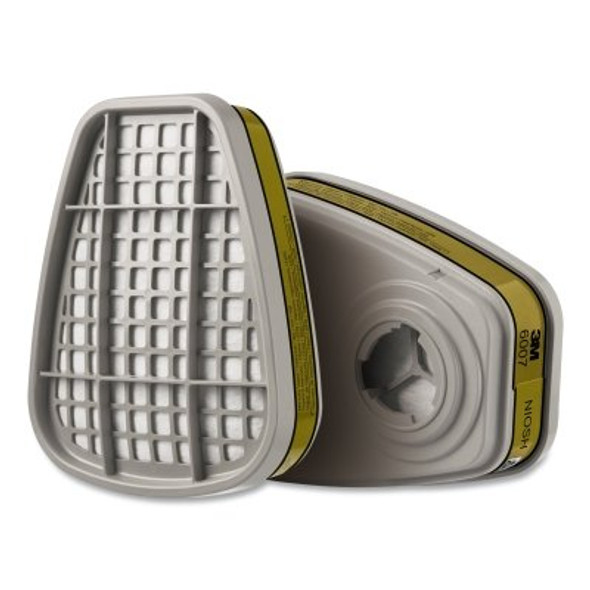 6000 Series Acid Gas/Organic Vapor/Mercury Vapor Cartridge, 6007, NIOSH Olive 6000 Series Acid Gas/Organic Vapor/Mercury Vapor Cartridge, 6007, NIOSH Olive