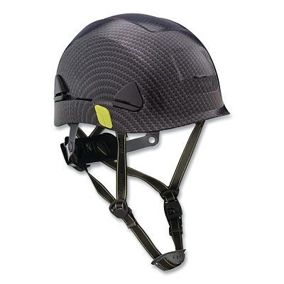 Fibre-Metal Climbing Style Safety Helmet, Type II, Dual Locking Rachet Suspension, Non-Vented, Hydrographic