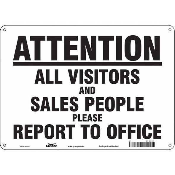 Condor Safety Sign,10 in x 14 in,Aluminum 472C19 Condor Safety Sign,10 in x 14 in,Aluminum 472C19