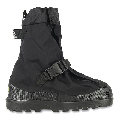Voyager™ Mid Overshoes, Size Large, 11 in H, Rubber, Nylon, Black