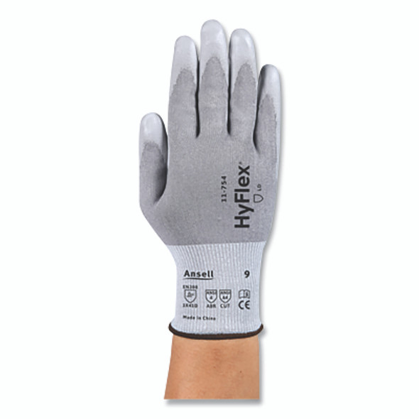 11-754 Cut Resistant Glove, Size 10, Gray