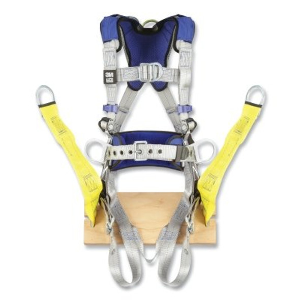 ExoFit™ X100 Comfort Construction Climbing/Positioning  Safety Harness, Back/Front/Hip D-Rings, Large, Pass-Thru/Tongue