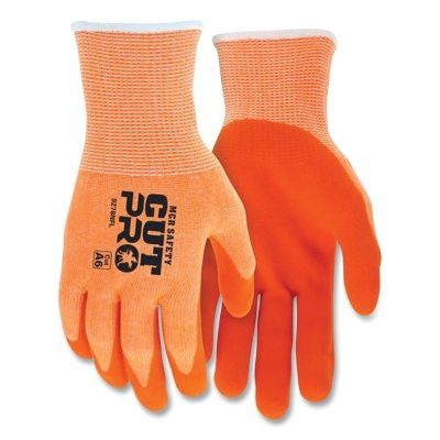 Cut Pro® 13 Gauge Hypermax™ Cut, Abrasion and Puncture Resistant Work Gloves, Sandy Nitrile Foam, 2X-Large, HV Orange