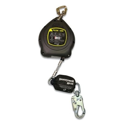 Falcon™+ Edge Self-Retracting Lifeline, Galvanized Steel, 30 ft L, Double Lock Carabiner, 310 lb, Swivel Snap Hook, 1 Leg