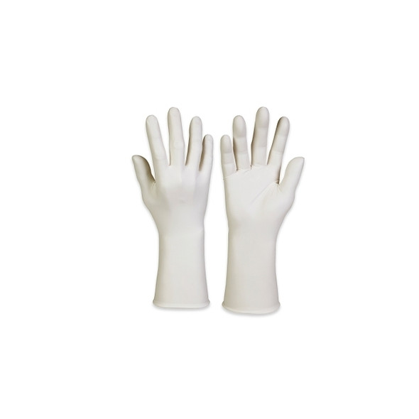 G3 Nitrile Gloves, Beaded Cuff, Unlined, Medium, White, 6.0 mil
