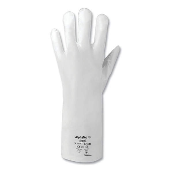 02-100 Chemical-Resistant Gloves, Size 7, White