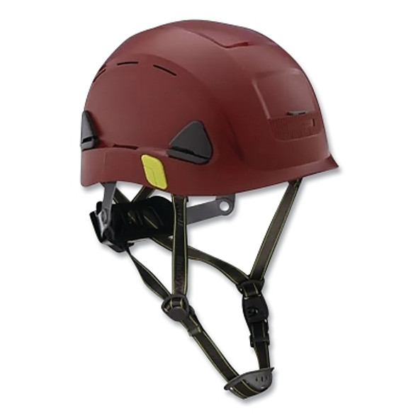 Fibre-Metal Climbing Style Safety Helmet, Type II, Dual Locking Rachet Suspension, Vented, Brown