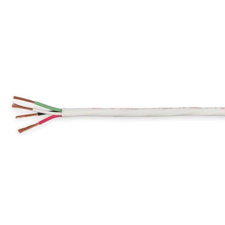 Power Limited and Communication Cable, 4 C, Natural, PVC, 1000 ft.