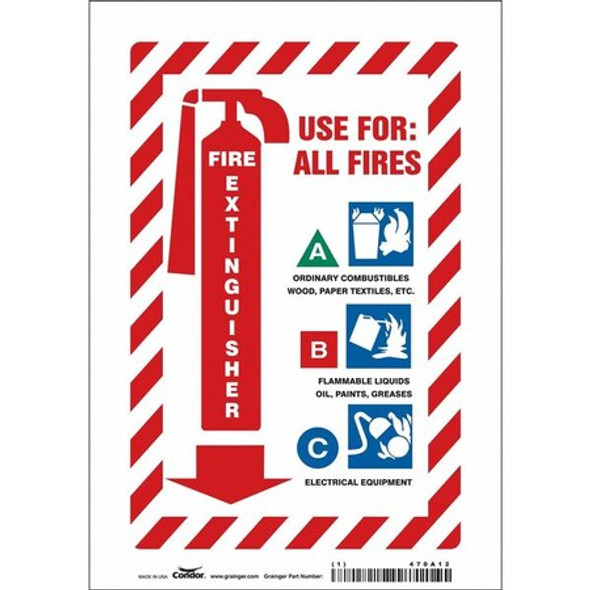 Condor Safety Sign,10 in x 7 in,Vinyl 470A12 Condor Safety Sign,10 in x 7 in,Vinyl 470A12