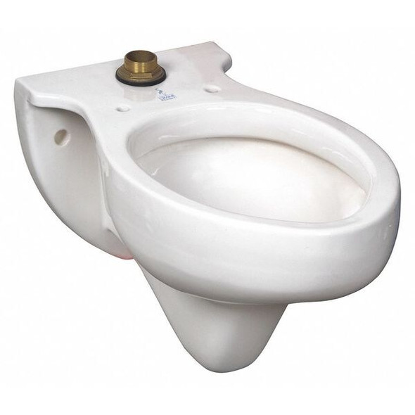 Toilet Bowl, 1.6 gpf, Wall Mount, Elongated, White