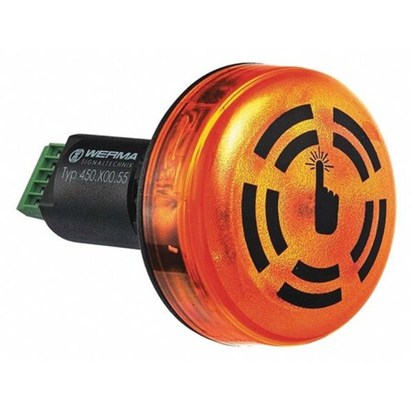 Werma Buzzer,24VDC,Black,1-31/32" W,IP65 45030055 Werma Buzzer,24VDC,Black,1-31/32" W,IP65 45030055