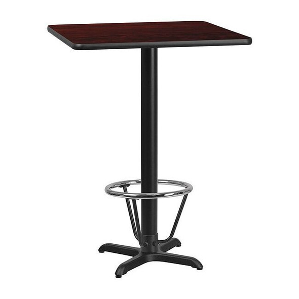 Square Laminate Table, Laminate, Wood Grain