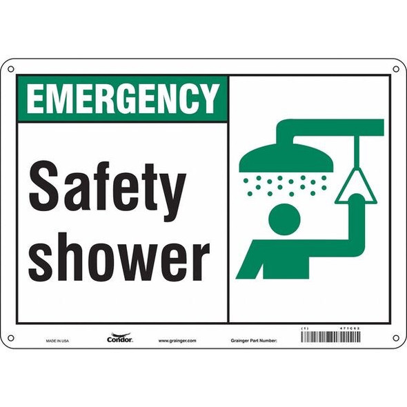 Condor Safety Sign,10 in x 14 in,Aluminum 471C62 Condor Safety Sign,10 in x 14 in,Aluminum 471C62