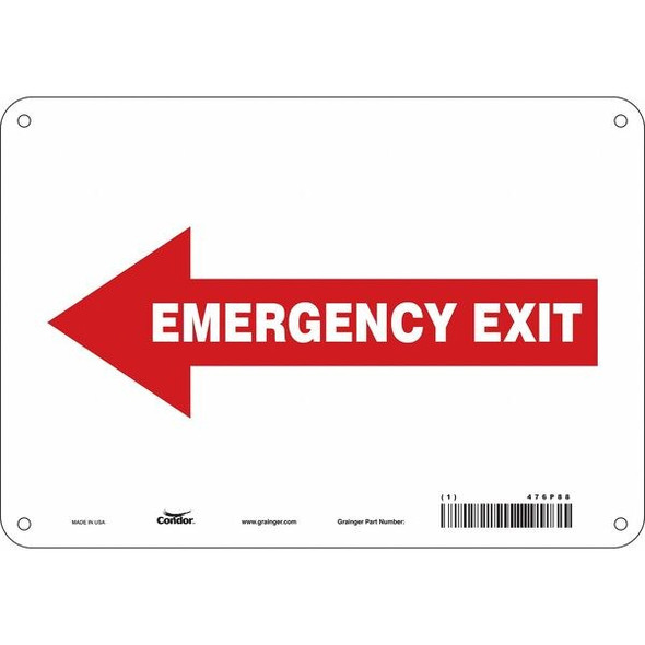 Condor Safety Sign,7 in x 10 in,Polyethylene 467P88 Condor Safety Sign,7 in x 10 in,Polyethylene 467P88