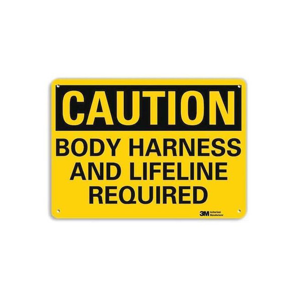 Lyle Caution Sign,14" W,10" H,0.040" Thick, U4-1092-NA_14x10 U4-1092-NA_14x10
