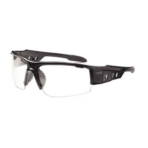 DAGR-AF, Safety Glasses, Anti-Fog, Clear Lens, Black Frame, Half-Frame