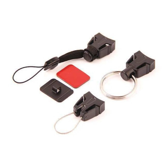 Key-Bak Key Reel Accessory Kit, Black, Plastic, Quick Release Ring 0TRG-00G