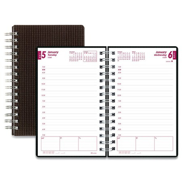 Brownline Daily Planner,Duraflx,Black CB634V.BLK Brownline Daily Planner,Duraflx,Black CB634V.BLK