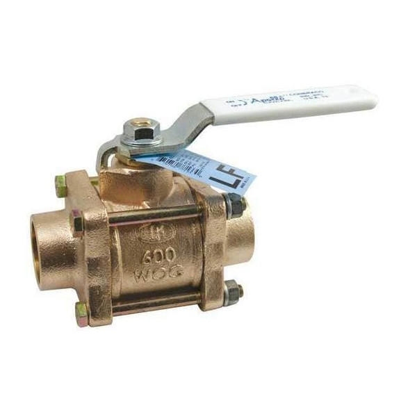 Apollo Valves 1/2" Sweat Bronze Ball Valve Inline 82LF20301