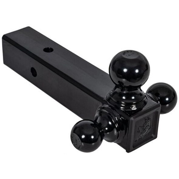 Tri-Ball Hitch with Black Towing Balls - 2-1/2 Inch Receiver