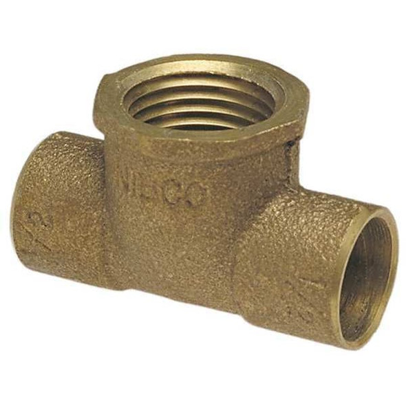 Nibco Reducing Tee,Low-Lead Cast Bronze 712R-LF 2X2X3/4