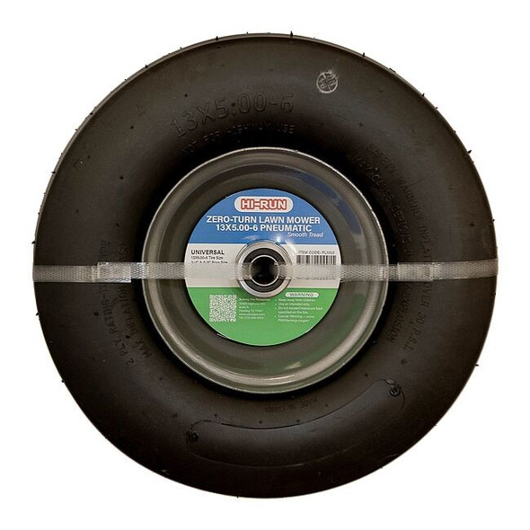 Hi-Run 13X5.00-6 Lawn Mower Tire, Smooth, 30 psi PL1003