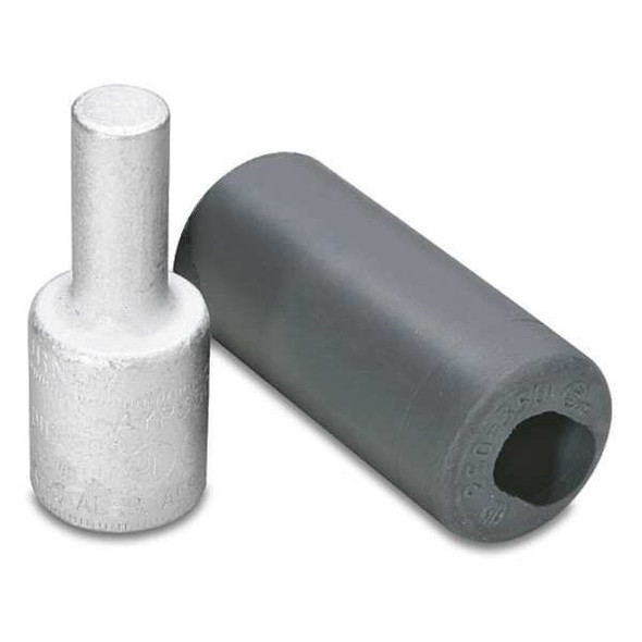 Compression Adapter, 350 kcmil Max, Standard Barrel, Aluminum, Brown