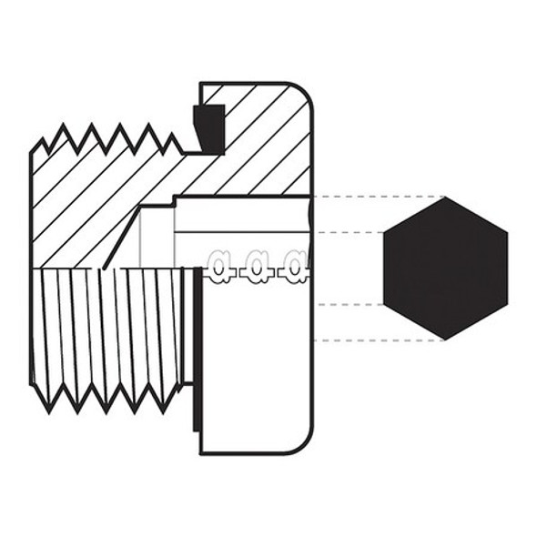 Adaptall Hose Adapter,12 mm,Metric 9029-12x1.5