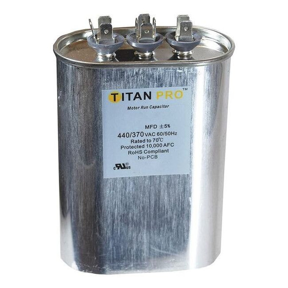 Titan Pro Motor Dual Run Cap, 30/4MFD, 370-440V, Oval TOCFD304