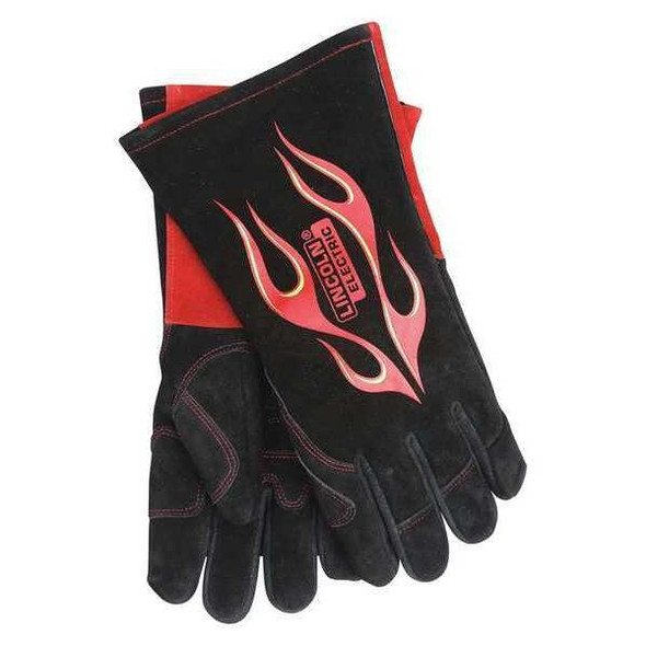 Welding Gloves, Gauntlet Cuff, Wing Thumb, A leather, L, 1 PR