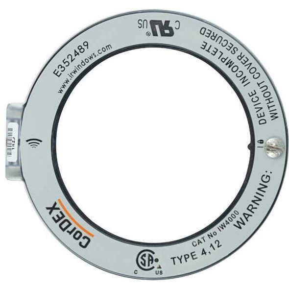 Cordex Round Infrared Window,4 In.,100mm Dia. IW4000