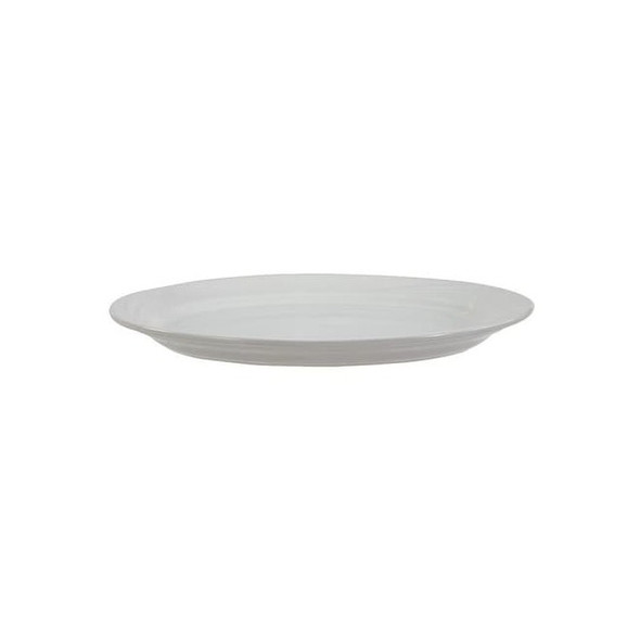 Crestware Platter,13-1/2 x 9 In.,Bone White,PK12 RE53