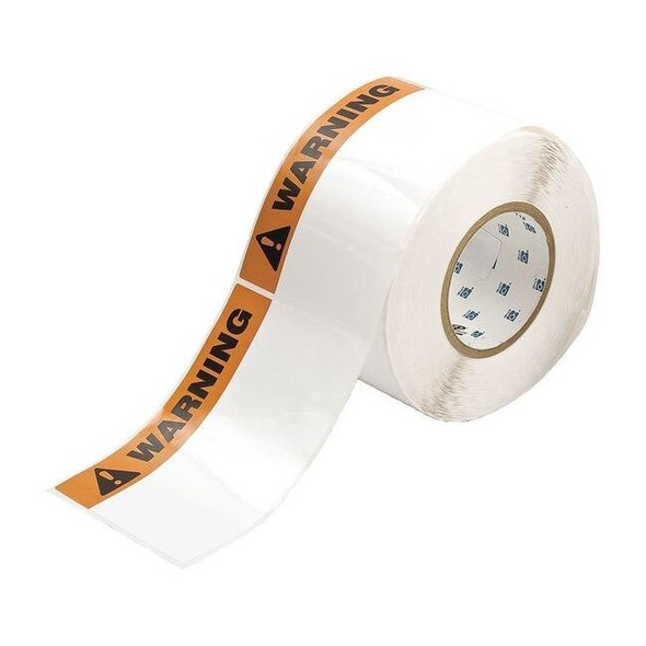 Brady Pre-Cut Label Stock Roll, White, Gloss, PK2 THTEL-25-483-1-WA