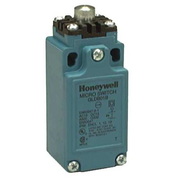 Limit Switch, Plunger, 1NC/1NO, 10A at 300V AC, Actuator Location: Top