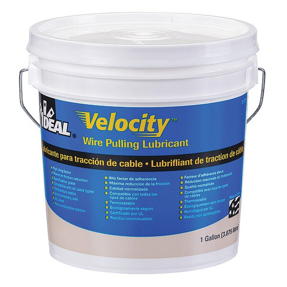 Ideal Wire Pulling Lubricant,1 gal. Bucket,Wht 31-277