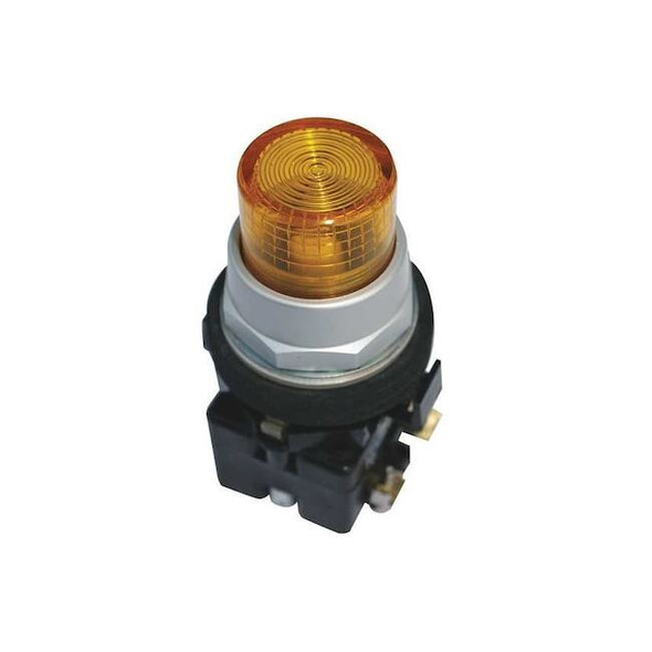 Eaton Pilot Light Lens, 30mm, Plastic, Yellow HT8BY