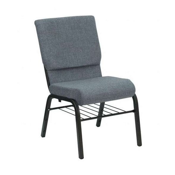Flash Furniture Fabric Church Chair,Gray XU-CH-60096-BEIJING-GY-BAS-GG