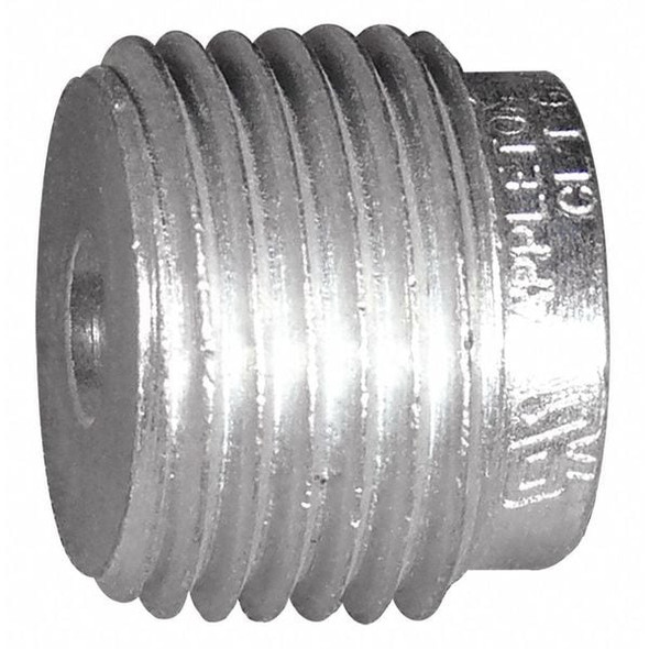 IMC Reducing Bushing, 2-1/2 in x 4 in, Threaded, Aluminum, Powder Coated, Silver