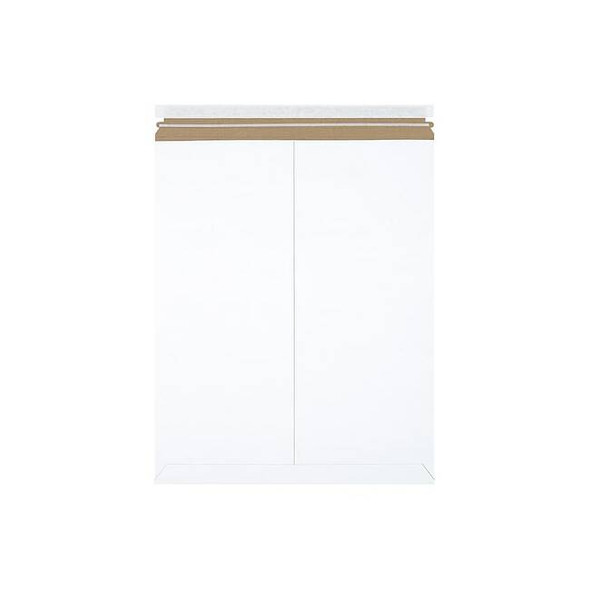 Stayflats Self-Seal Flat Mailers, 17" x 21", White, PK100 RM7PS