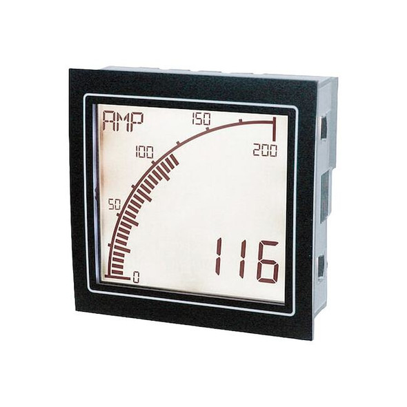 Trumeter Analog Panel Meter,AC,68mm x 68mm,Screw APM-AMP-APO