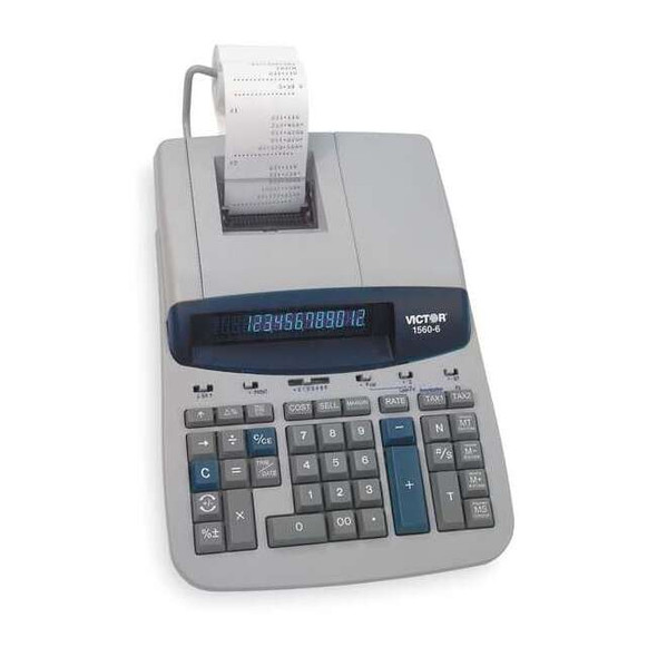 Victor Technology Finance Desktop Calculator,LCD,12 Digits 1560-6
